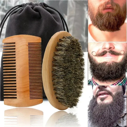 Brosse en  poil de sanglier à barbe | Tradition Sauvage