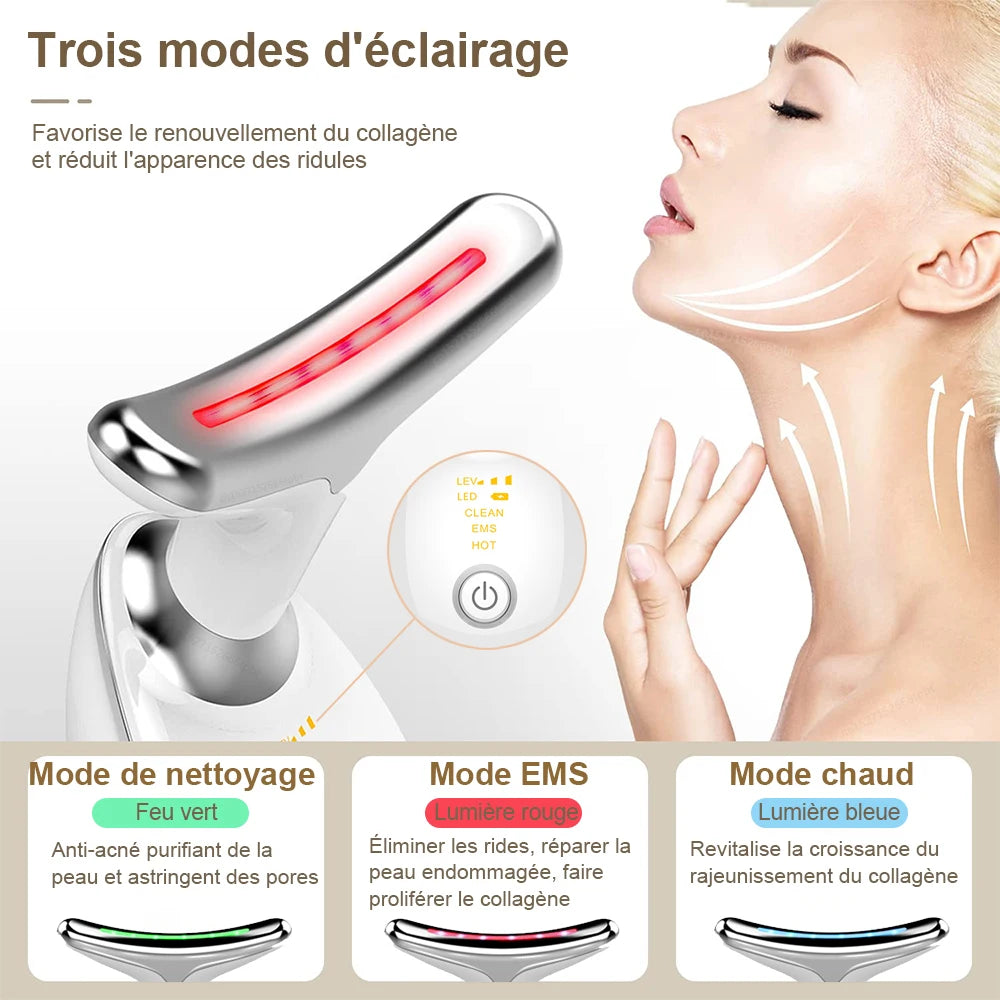 Masseur du visage modes 3 en 1 pour sculpter le visage et soins de la peau | Revitalizingᵀᴹ