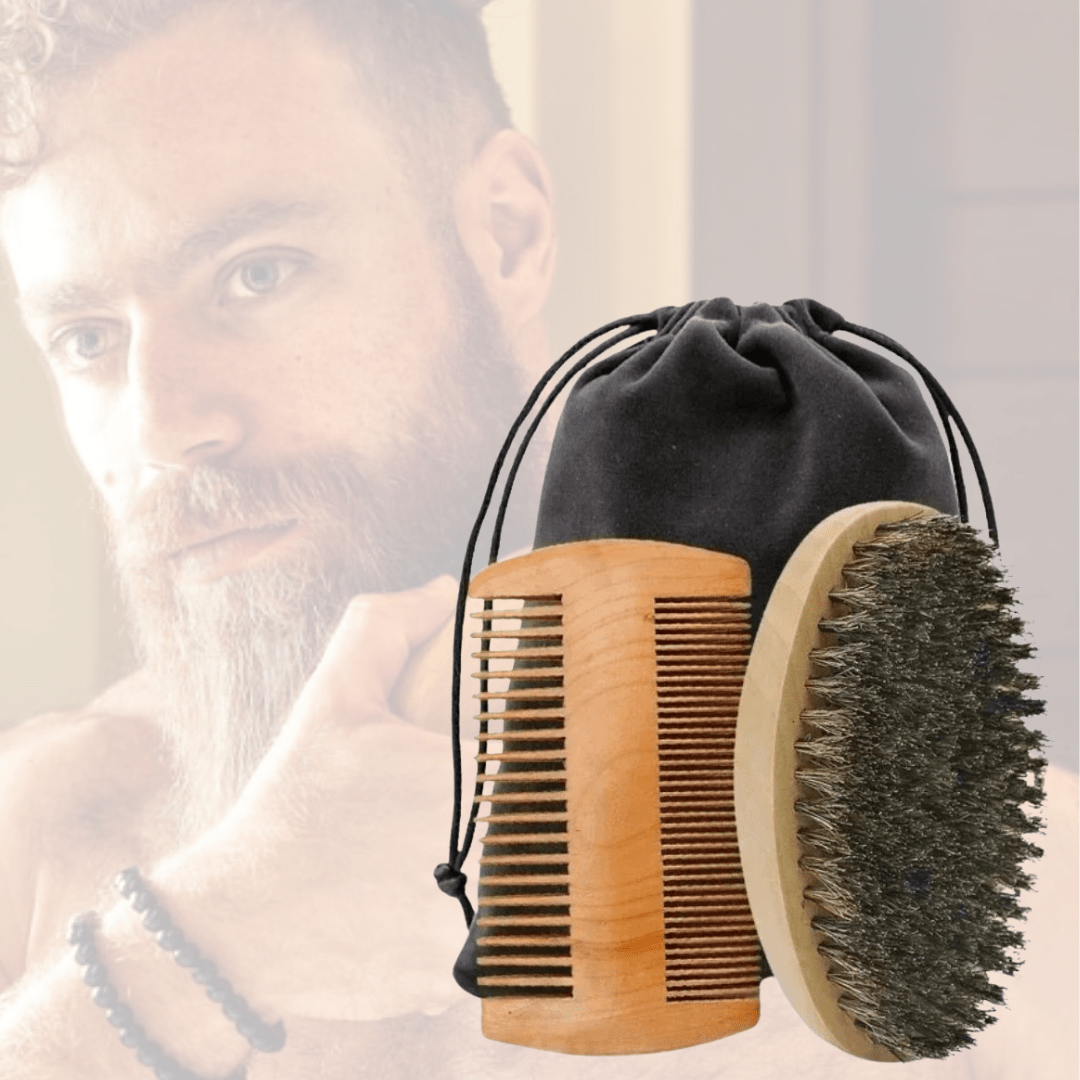 Brosse en poil de sanglier à barbe | Tradition Sauvage - Nina Harmonie