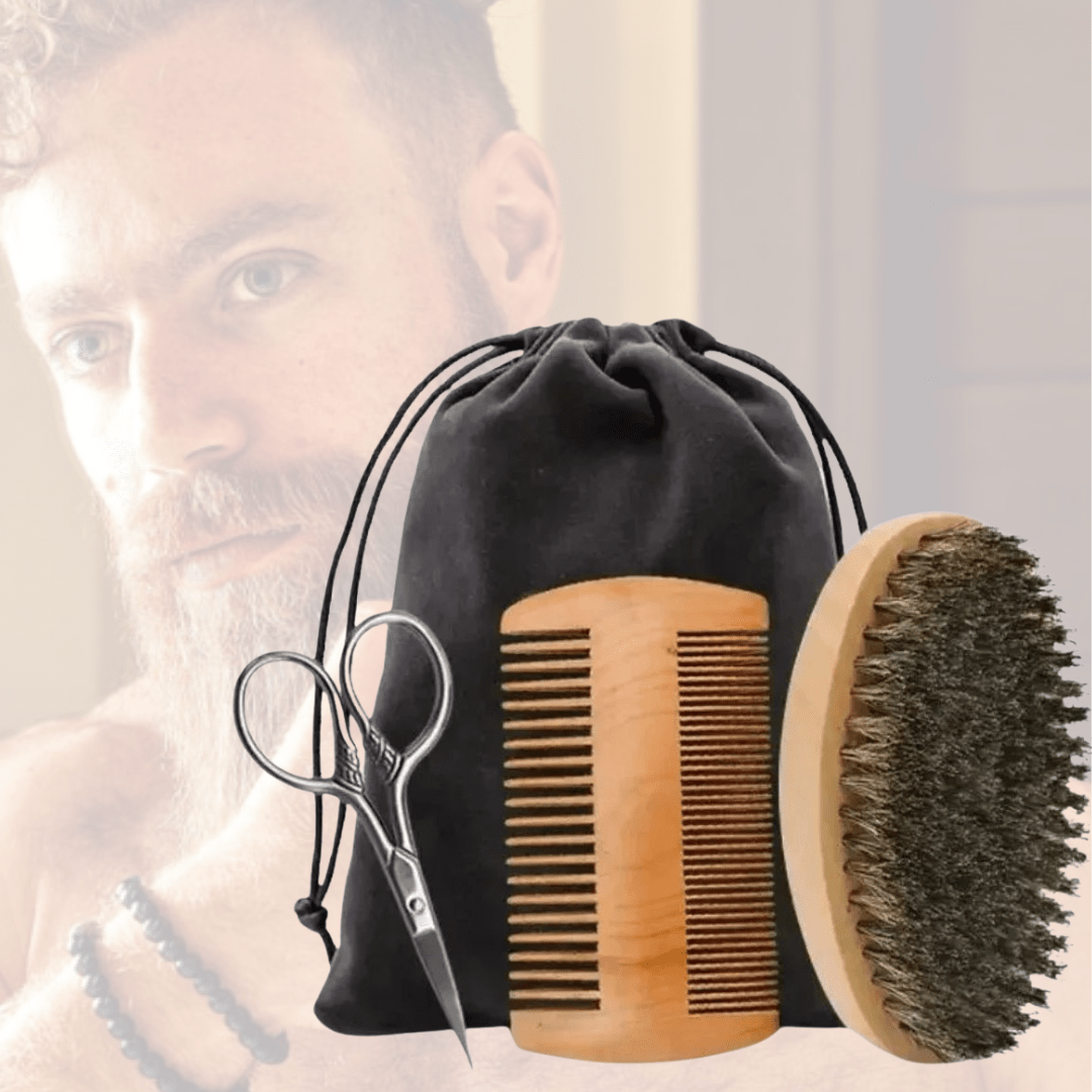 Brosse en poil de sanglier à barbe | Tradition Sauvage - Nina Harmonie