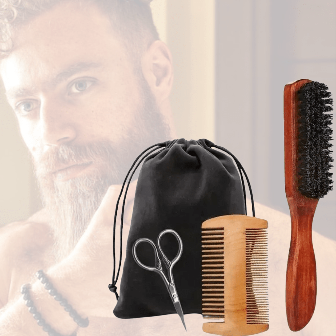 Brosse en poil de sanglier à barbe | Tradition Sauvage - Nina Harmonie