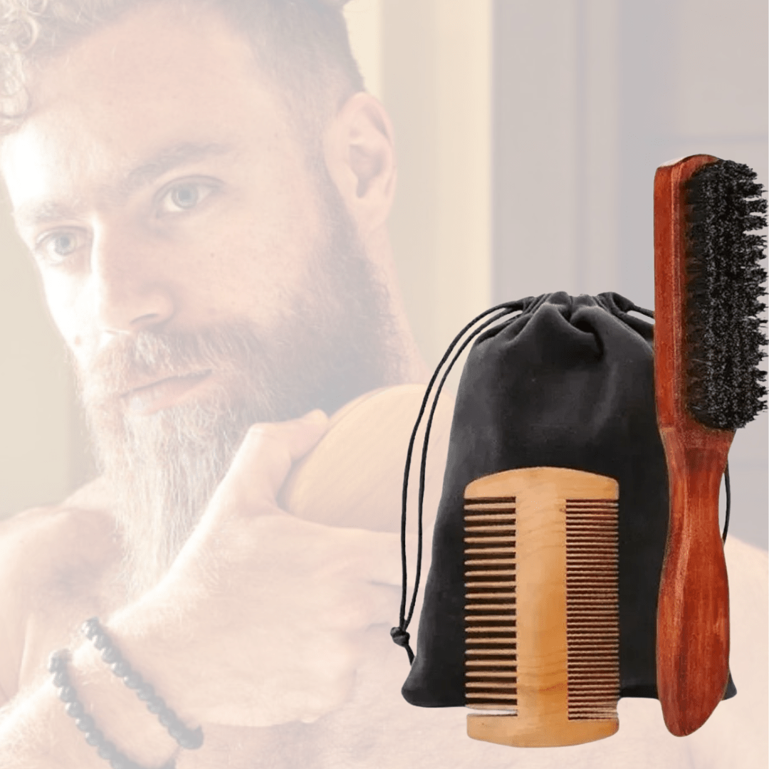 Brosse en poil de sanglier à barbe | Tradition Sauvage - Nina Harmonie