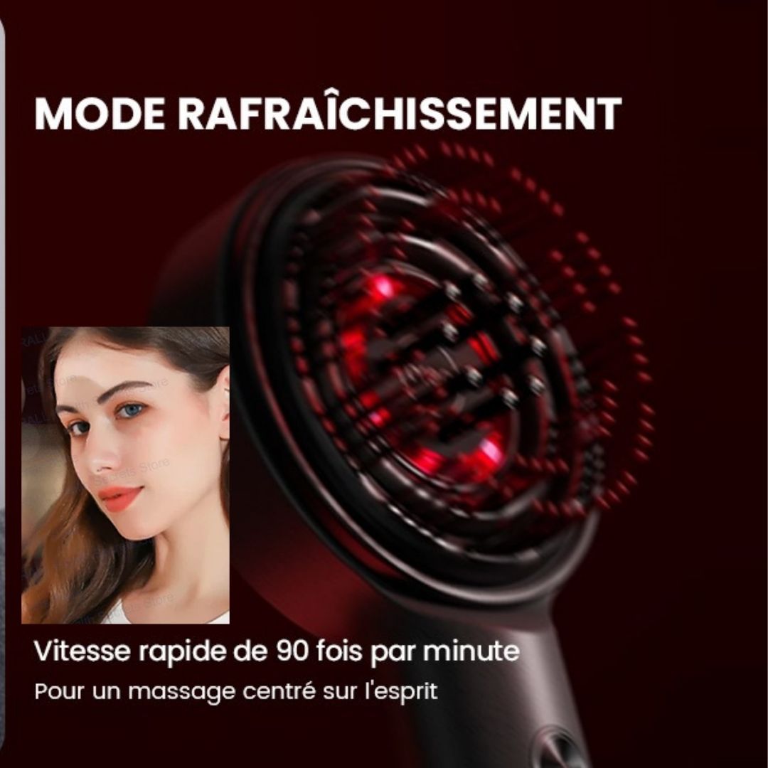 Brosse massage cuir chevelu | AirGlamᵀᴹ - Nina Harmonie