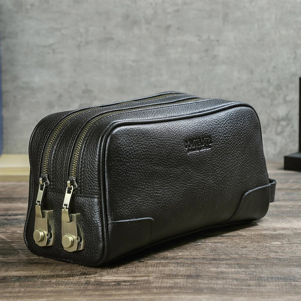 Grande trousse de toilette - Cuir d'Aventure - Nina Harmonie