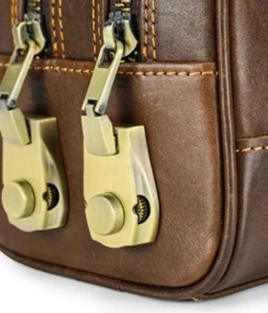 Grande trousse de toilette - Cuir d'Aventure - Nina Harmonie