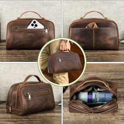 Grande trousse de toilette - Cuir Prestige - Nina Harmonie