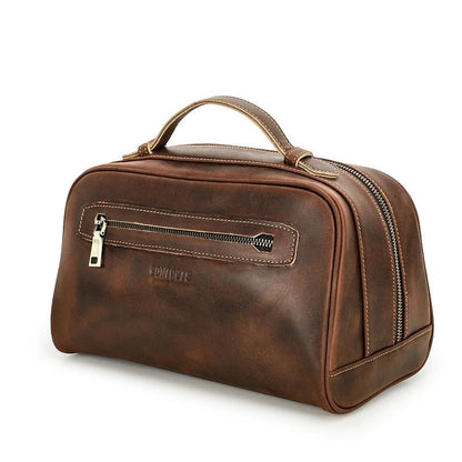 Grande trousse de toilette - Cuir Prestige - Nina Harmonie