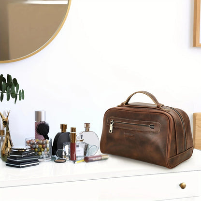Grande trousse de toilette - Cuir Prestige - Nina Harmonie