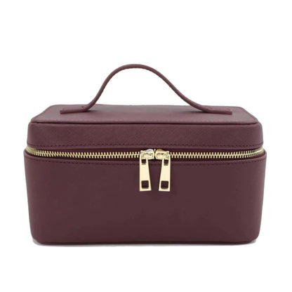 Trousse de maquillage-Cuir Saffiano
