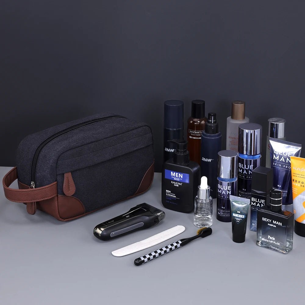 Trousse de toilette de voyage homme - Globetrotteur - Nina Harmonie