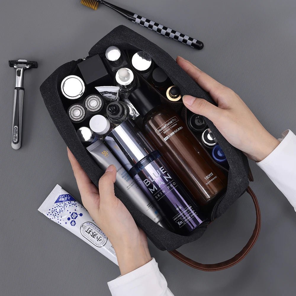 Trousse de toilette de voyage homme - Globetrotteur - Nina Harmonie