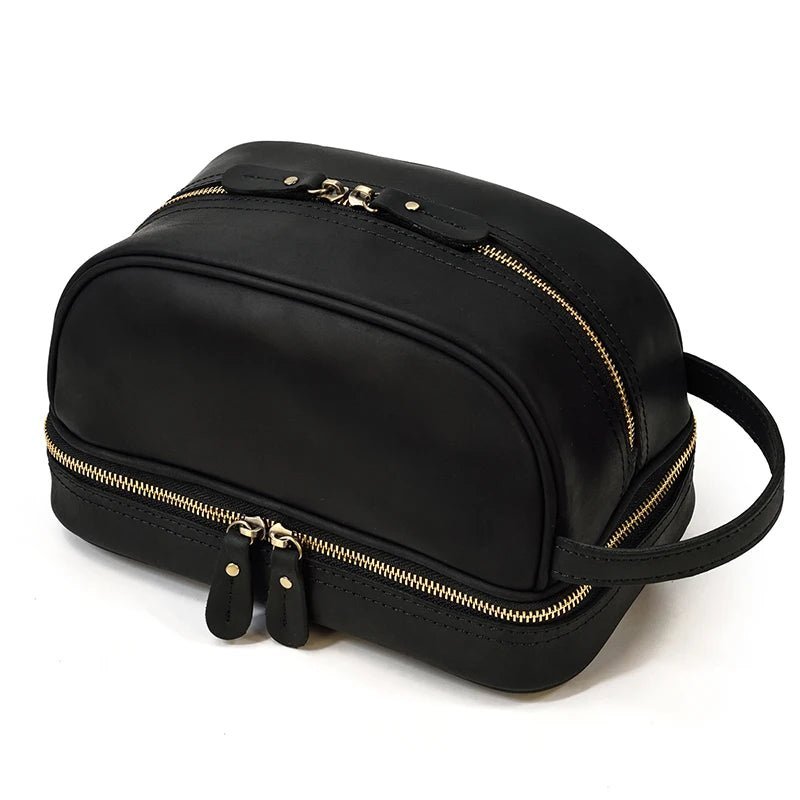 Trousse de toilette homme cuir - NomadKit - Nina Harmonie
