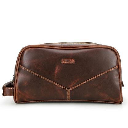 Trousse de toilette homme cuir - Voyage Élégant - Nina Harmonie