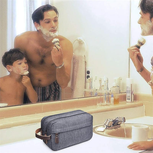 Trousse de toilette homme luxe - L'essentiel du baroudeur - Nina Harmonie