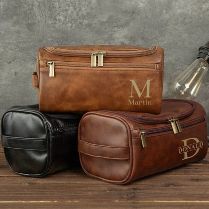 Trousse de toilette personnalisée - Essentiel en Cuir - Nina Harmonie