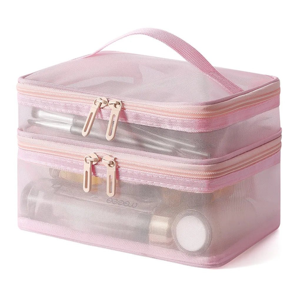 Trousses de toilette - maquillage | Double couche - Nina Harmonie
